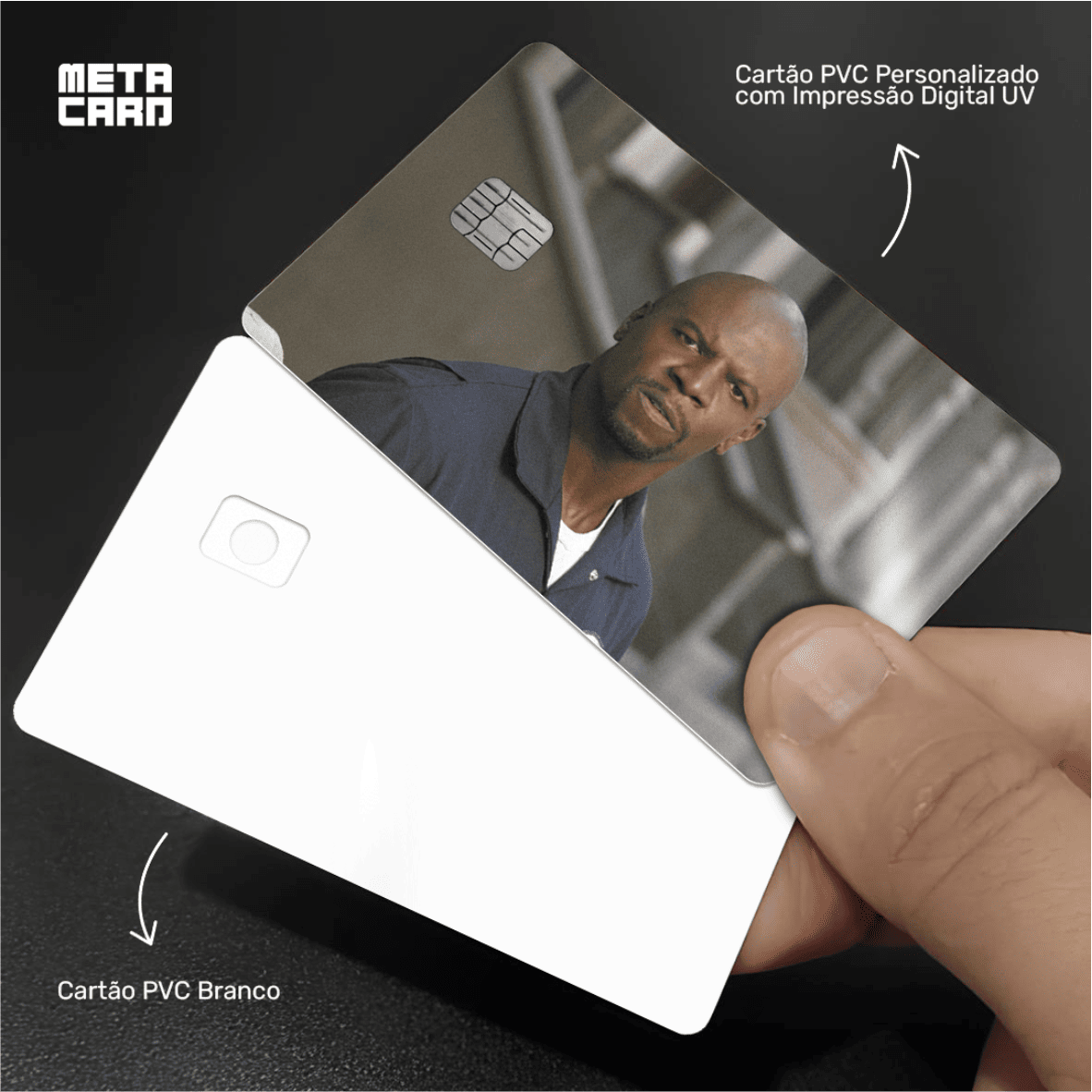 METACARD - Cartão De Plástico Com Impressão Digital UV - BTG+