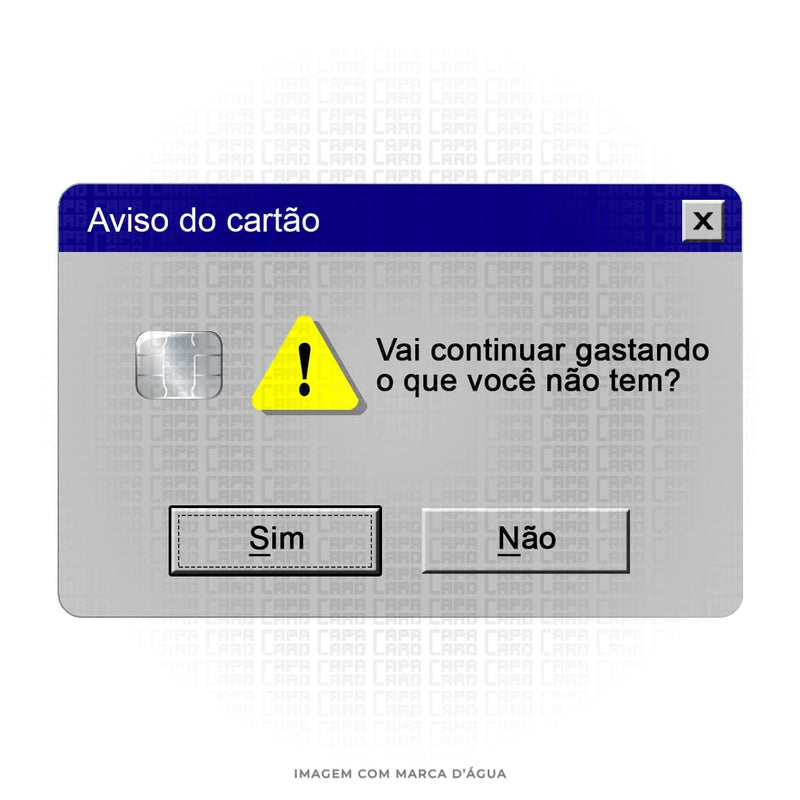 CAPACARD Aviso Do Cartão - CAPACARD