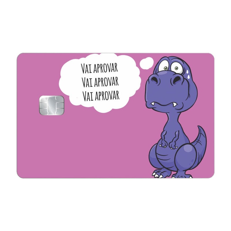 CAPACARD Vai Passar Dinossauro Fundo Lilas - CAPACARD